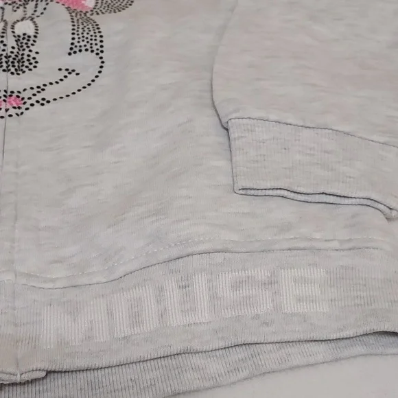Disney Jr Girls Minnie Mouse Full Zip Hoodie Jacket - Picture 3 of 13